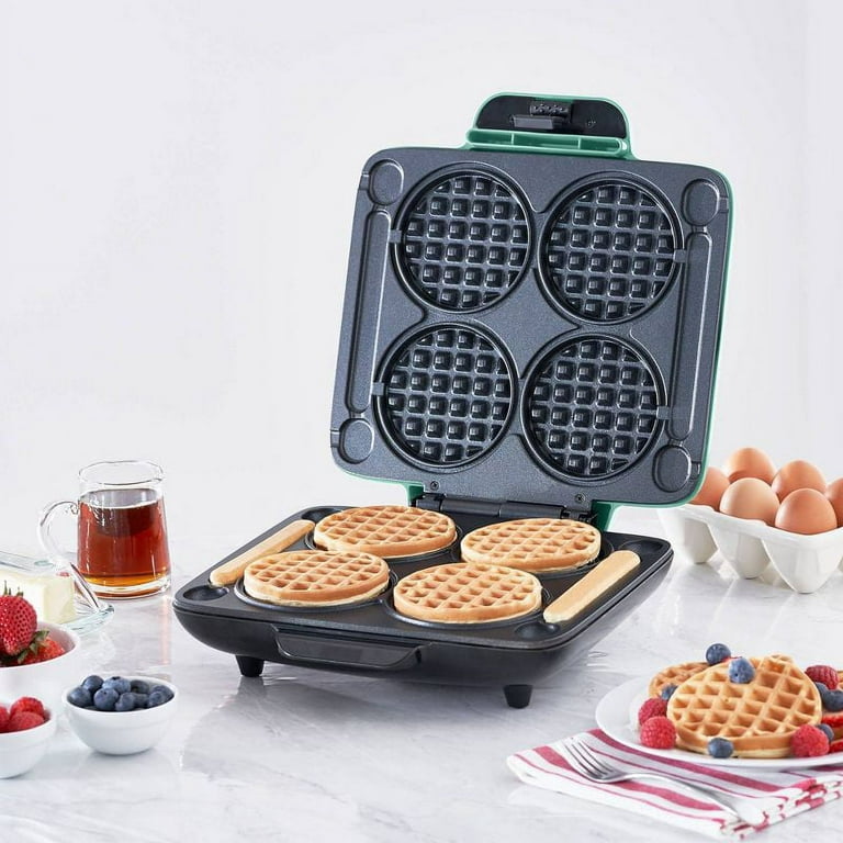 Dash Multi Mini Waffle Maker: Four Mini Waffles, Perfect for Families and  Individuals, 4 inch Dual Non-Stick Surfaces with Quick Release & Easy  Clean, New 