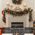 thumbnail image 3 of Best Choice Products 9ft Pre-Lit Christmas Garland w/ 100 Lights, Pine Cones, Berries, 3 of 8