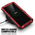 thumbnail image 3 of Pour Samsung S23 Cadre en Métal Support Trois-Protection Étui Rouge, 3 of 5