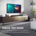 thumbnail image 3 of Barra de sonido Yamaha True X Bar 50A Dolby Atmos con subwoofer inalámbrico, Wi-Fi, transmisión de música, sonido envolvente inalámbrico opcional (negro), 3 of 5