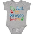thumbnail image 3 of Inktastic My Aunt in Oregon Loves Me Boys or Girls Baby Bodysuit, 3 of 5