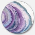 thumbnail image 1 of Designart 'Watercolor Geode I' Geometric Metal Circle Wall Art - Disc of 36, 1 of 5