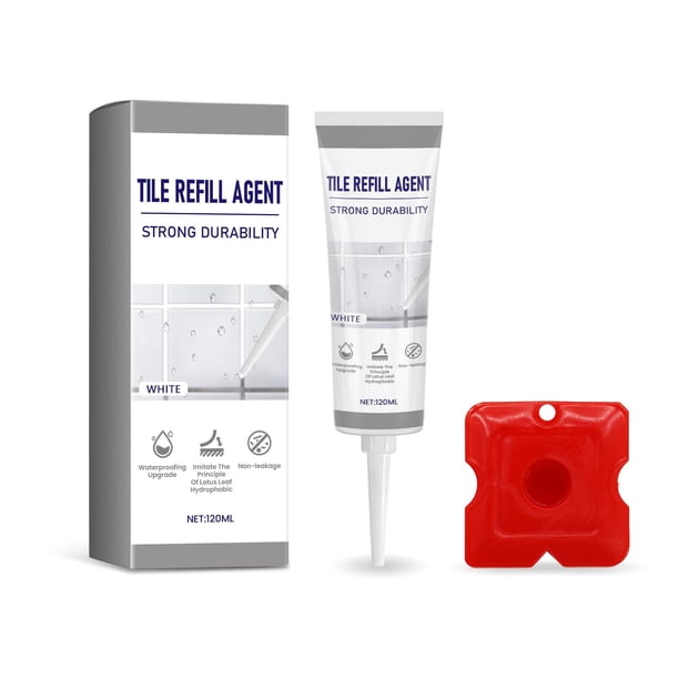 Sellador de Juntas, Relleno de Azulejos, Pegamento para El Hogar, Cocina, Pegamento de Relleno, 120 Ml