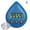 Black/White/Blue, variant on OPDBN Blue Water Drop Electronic Timer Timer Reminder Student Learning Creative Kitchen Timer