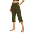 thumbnail image 2 of BILIKEYU Women's Linen Wide-Leg Trousers, Women's Linen Trousers, Linen Trousers for Women, Cotton Linen Trousers for Women, 2 of 7