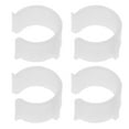 thumbnail image 1 of Miangastore Pinces pour Tringle à Rideaux en Forme de U en Plastique Blanc pour Montage au Plafond 4 Pcs, 1 of 8