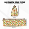 thumbnail image 4 of Naloa Rose Daisy Print Leather Pencil Case - Portable Big Capacity Pencil Pouch Organizer Bag Stationery Bag for Work & Office Pencil Pen Case, 4 of 5