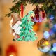 thumbnail image 2 of Adorno navideño de resina con colgante para árbol de Navidad, pequeño adorno navideño de resina., 2 of 3