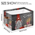 thumbnail image 3 of Christmas Gnome with Candles Storage Basket Large Bin Laundry Boxes Toys Foldable Home Organizer Bag 14.2x10.2x8.3 Inches 1 PC, 3 of 8