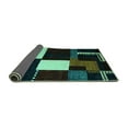 thumbnail image 2 of Ahgly Company Indoor Rectangle Abstract Turquoise Blue Modern Area Rugs, 4' x 6', 2 of 4