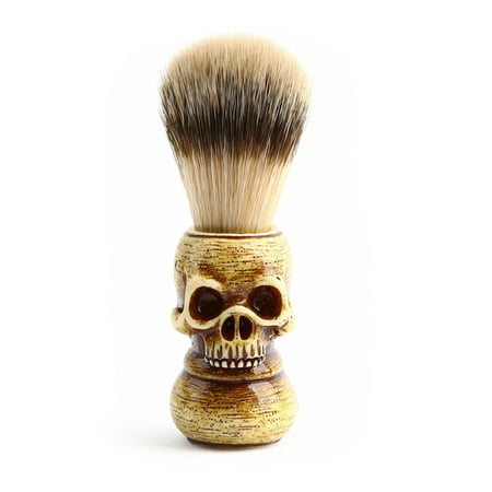 Men Shaving Brush Resin Skull Head Skeleton Natural Resin Handle Makeup Brush Barber Tools For Men