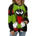 thumbnail image 5 of Looney Tunes Marvin The Martian Hoodie 3D Print Pullover Hooded Long Sleeve Sweatshirts Tops Blouse with Pocket for Mens Womens, 5 of 7