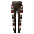 thumbnail image 2 of MKLEKYY Leggings para mujer, leggings con estampado navideño festivo para mujer, pantalones de yoga de cintura alta, mallas deportivas cómodas para fitness y entrenamiento, 2 of 4