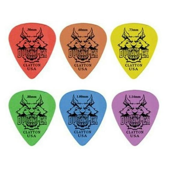 Clayton DXST73-12 Duraplex Small Teardrop Guitar Picks- 0.73 mm - 12 Pieces