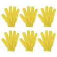 thumbnail image 2 of Guantes Exfoliantes de Cuerpo de Baño Sunnimix 6 Piezas Amarillo, 2 of 8