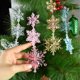 thumbnail image 5 of 10 piezas de copos de nieve de cristal para Navidad, adornos de acrílico transparente para copos de nieve, decoración colgante para árbol de Navidad DIY para fiestas de Año Nuevo, 5 of 5