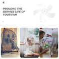 thumbnail image 4 of Plastic Fan Blade Replacement Household Standing Pedestal Fan Blade Fan Supply, 4 of 9