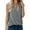 Gray, variant on QUINDOS Tank Tops for Women Blue Sports Fashion Causal V-Neck Solid Blouse Sleeveless T-Shirt Summer Tops Womens Camisoles Plus Size