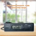 thumbnail image 4 of PinesC Thermometer Mini Car Thermometer Electronic Thermometer with Time Function Display with Probe DS-1, Black - Black, 4 of 5