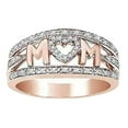 thumbnail image 2 of Dujiujun Lady Finger Ring Exquisite Rhinestone Alloy Stainless Female Ring for Mother, 2 of 7