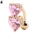 thumbnail image 1 of Visland Bague de Nombril pour Perçage Corporel en Forme de Cœur de Pêche pour Femmes, 1 of 7