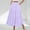 Purple, variant on 2025 Flowy Skirts for Women Summer High Waist Long Skirt Solid Color Below Knee High Waist Skirts for Women with Pockets Home Vacation Wardrobe