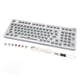 thumbnail image 1 of Kit de teclado mecánico Ticfox personalizado blanco Teclado mecánico modular Retroiluminación RGB, 1 of 12