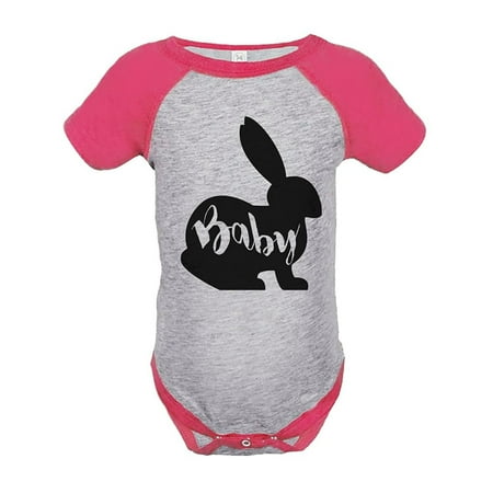 

Custom Party Shop Baby s Baby Bunny Happy Easter Pink Onepiece