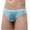Light Blue, variant on Fridja Men Stretch Underwear Casual Fashion Solid Charming Underwear Mesh Striped Low Waist Briefs for Sports Performance