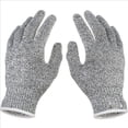 thumbnail image 2 of Guantes anticortes de seguridad de grado 5, resistentes a cortes, de malla metálica de acero inoxidable, resistentes a puñaladas, para carnicero de cocina, talla L (24 cm), 2 of 8