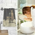 thumbnail image 7 of Yayeee 100% Cotton Hand Towels for Bathroom 16" x 28" Soft Absorbent Kitchen Towel, Sitting on The Moon, 7 of 7