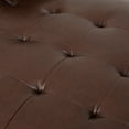 thumbnail image 3 of Noble House Vanlue Contemporary Faux Leather Sectional Sofa, Espresso, 3 of 12