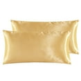 thumbnail image 6 of Luxury Satin Silk Deep Pocket Fitted Bed Sheet Mattress Cover Pillowcase Bedding, 6 of 22