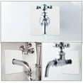thumbnail image 4 of Tapa de bloqueo de tuberías, brida de ducha, tapa de orificio para tuberías, grifo de agua de PVC, aire acondicionado, decorativa, color blanco, 4 of 6