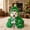 Green, variant on Red Pet Christmas Cloak With Hat Star Pompom Elf Costume For Small Dog Cat, Lovely Festive Elf Style Perfect Christmas Party Outfit Holiday Gift For Puppies and Pets (L)