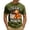 Army Green, variant on Punch the Monkey Men's Waffle Knit Graphic T-Shirt, Cute Monkey & Gorilla Plushie Short Sleeve Tee, Lightweight Breathable Casual Summer Top S-3XL