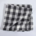thumbnail image 3 of Fingercraft Dinner Cloth Napkins, Everyday Use, Soft and Well Absorbent Cotton Buffalo Plaid Table Napkins, 12 Pack, 20x20 Charcoal and White, 3 of 6