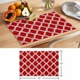thumbnail image 6 of Red Moroccan Placemats Set of 4, Retro Modern Geometric Morocco Abstract Art Vintage Non-Slip Place Mats Washable Table Mats for Kitchen Dining Table Decorations Indoor/Outdoor, 6 of 9