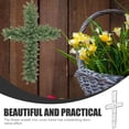 thumbnail image 3 of Beautiful Assorted Color Metal Wreath Frame for DIY Iron Cross Shaped Garland Frame 2pcs, 3 of 9