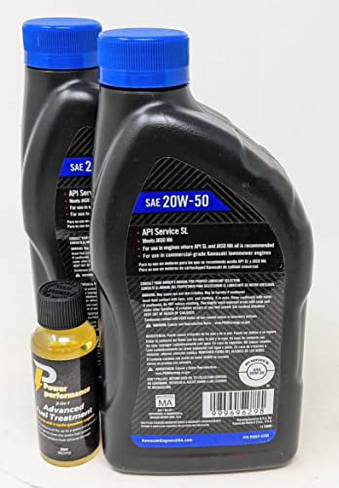 Kawasaki Pack of 2 99969-6298 SAE 20W-50 4-Cycle Engine Oil Quart