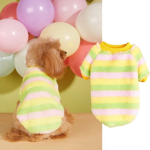 Zhuge Suéter de invierno para cachorros con forro polar grueso para perros (talla A18, XS)
