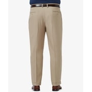 Haggar Mens Pants 44X30 Classic Non-Wrinkle Dress Stretch Beige 44