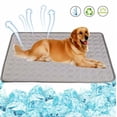 thumbnail image 4 of Alfombrilla de enfriamiento para perros duradera, mejora de tela Oxford de 0,4 mm de espesor + tapete de enfriamiento automático para mascotas de PVC (XL 70 * 100 cm) - Rosa, 4 of 5