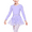 Purple, variant on Girls Dress Basic Leotard Lace Long Sleeve Ballet Dance Gymnastic 7-8 Years