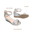 thumbnail image 2 of DREAM PAIRS Girls Dress Sandals with Back Zipper Sparkly Low Heel Party Sandals for Toddler Little and Big Kids, 2 of 6