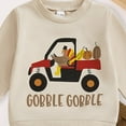 thumbnail image 5 of Gubotare Baby Boy Fall Outfits Toddler Baby Boy Clothes Outfit Long Sleeve Tops+Pants 2PCS Fall Winter Pullover Sweatshirts Sets Size 12 18 Months (Khaki,12-18 Months), 5 of 5