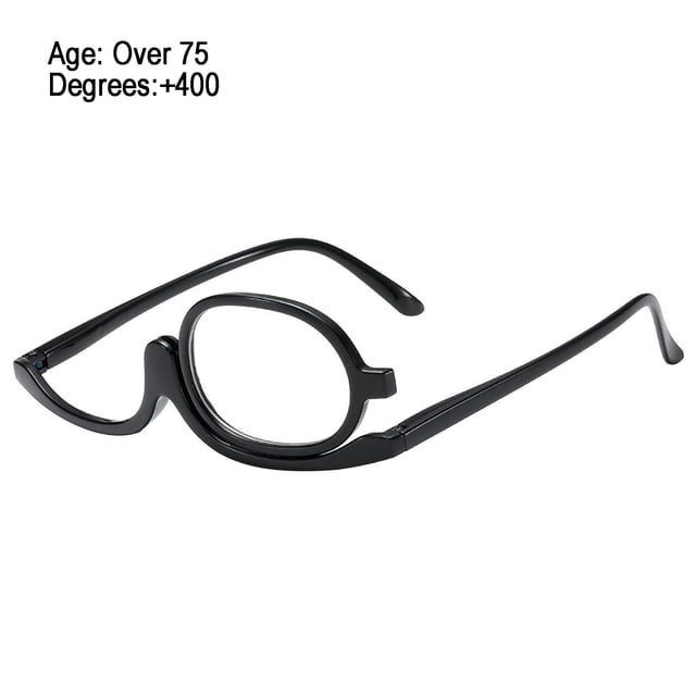HaoXun Lunettes de Lecture Bifocales Pliables Rotatives pour Femmes - Lunettes de Maquillage Cosmétiques Unilatérales pour Application Mains Libres et Lecture de Précision