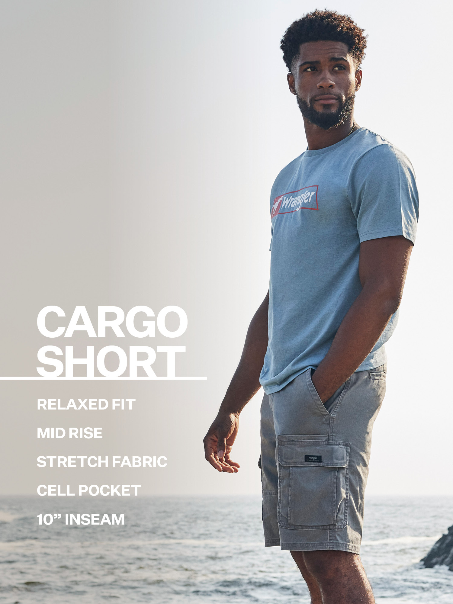 Wrangler Men's and Big Men's Stretch Cargo Shorts - image 3 of 10