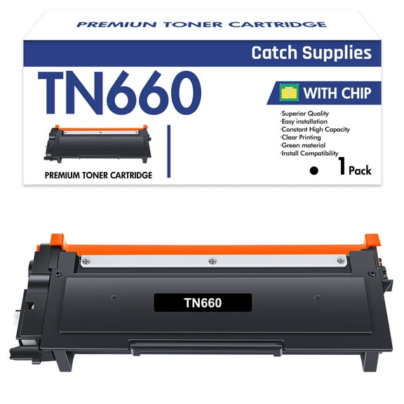TN660 TN630 Toner Cartridge Compatible for Brother TN660 TN-660 TN-630 for Brother MFC-L2700DW MFC-L2740DW HL-L2320D HL-L2340DW HL-L2380DW DCP-L2540DW Printer (Black,1-Pack)