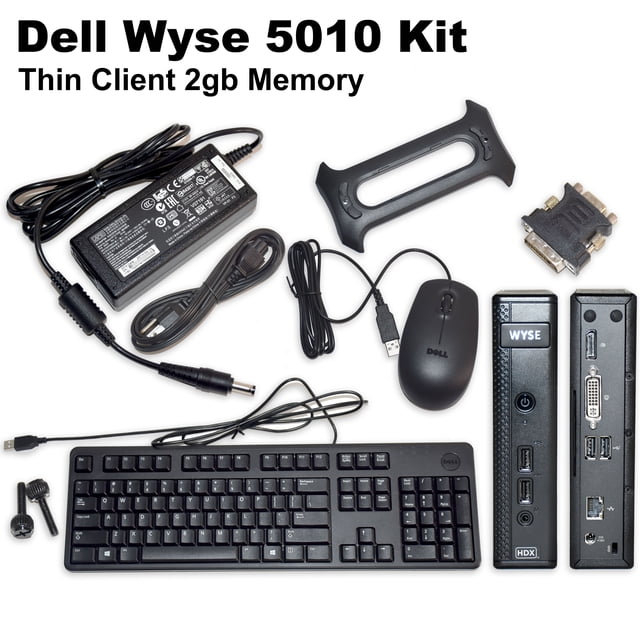 Dell Wyse 5010 AMD Double Cœur G‐T48e 1,4 GHz, 2 Go de RAM et 2 Go de Flash ThinOS